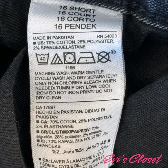 Old Navy Pop Icon Skinny Jeans Women's Black Denim Distressed Mid-Rise. Sz 16 - Picture 10 of 13